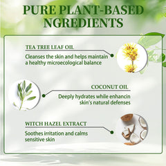 Tea Tree Soap coconut oil rich lather demonstrates moisturizing cleanse.