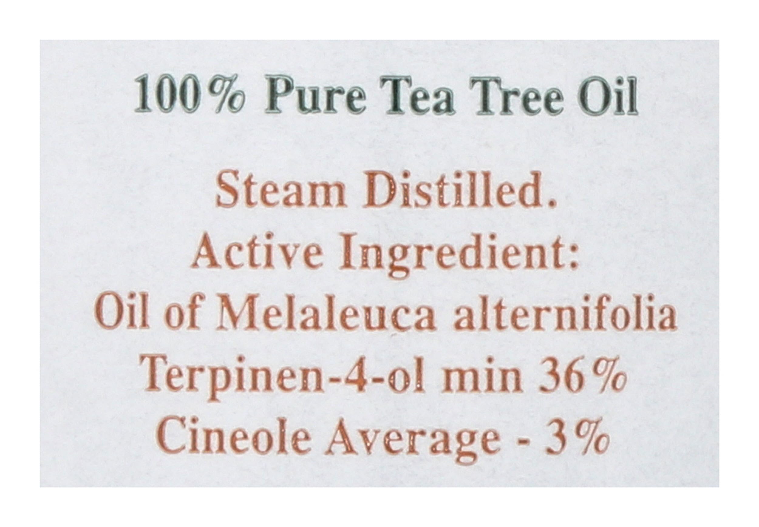 Tea Tree Therapy amber glass bottle preserving purity for sensitive skin routines.