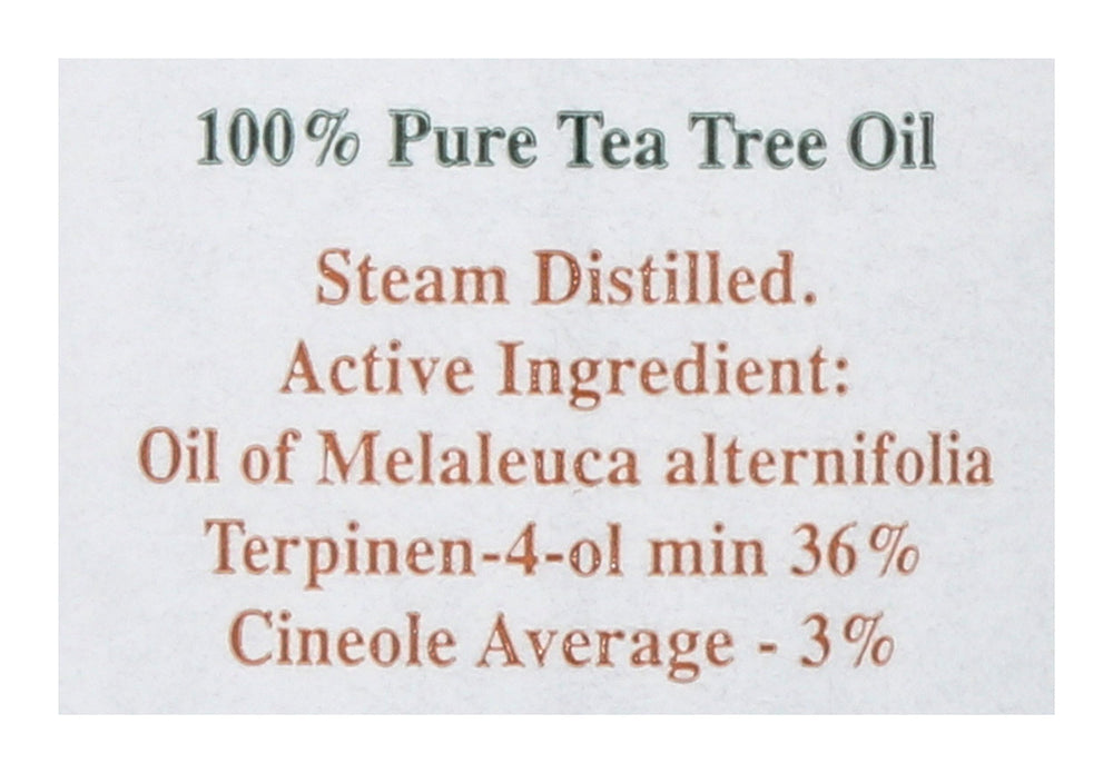 Tea Tree Therapy amber glass bottle preserving purity for sensitive skin routines.