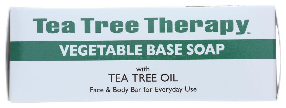 Tea Tree Therapy Vegetable Base Soap with visible cleansing bubbles