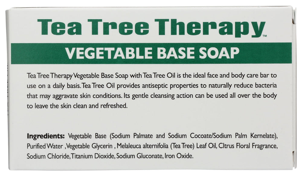 Tea Tree Therapy Vegetable Base Soap lather for daily face and body cleansing