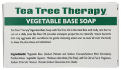 Tea Tree Therapy Vegetable Base Soap lather for daily face and body cleansing