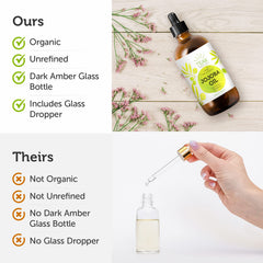 Teak Naturals Jojoba Oil on skin, absorbs quickly and quietly.