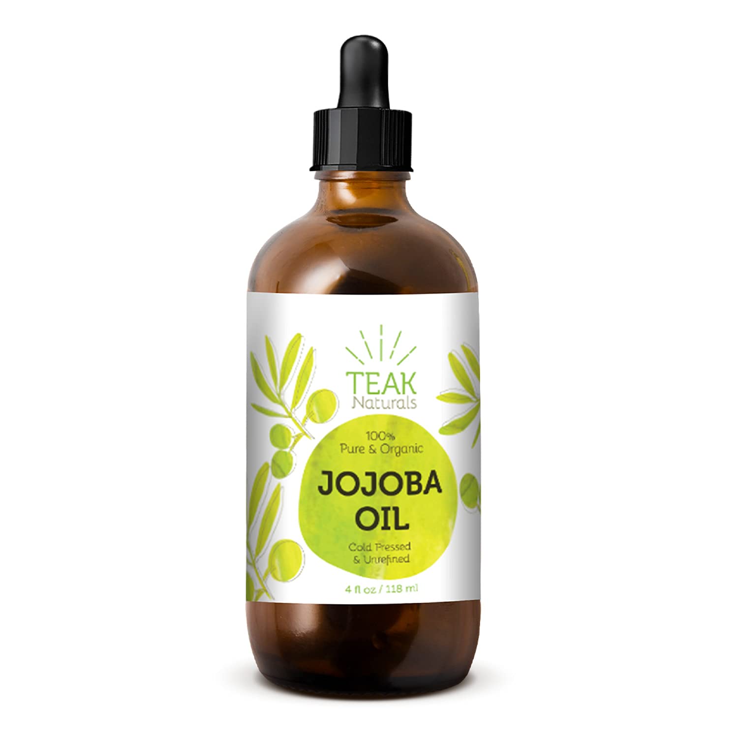 Teak Naturals Jojoba Oil packaging in box, premium natural moisturizer.