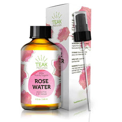 Teak Naturals Rose Water Toner bottle for daily skin refreshment