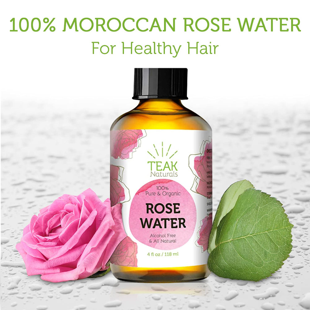 Teak Naturals Rose Water Toner suitable for hair after washing