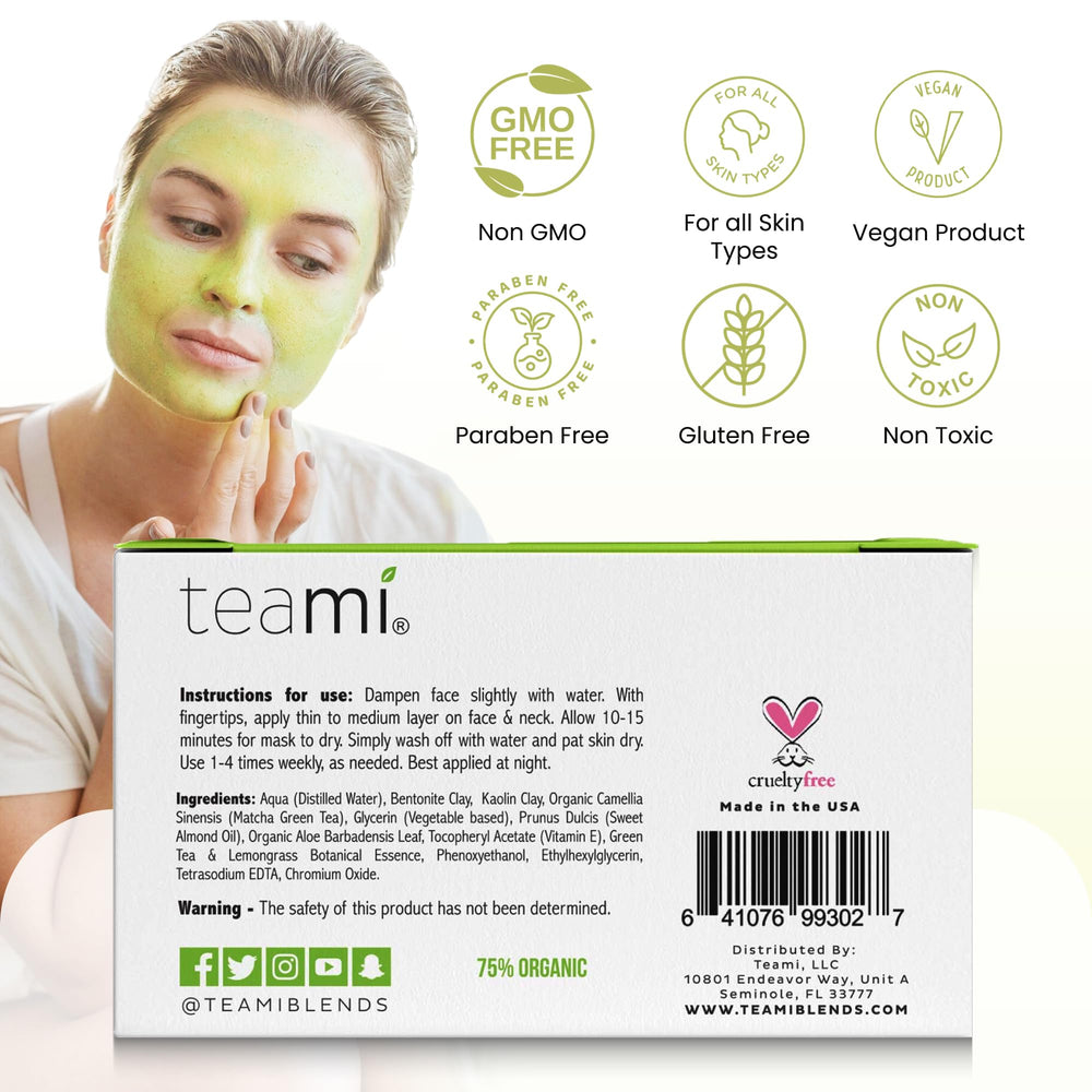 Teami Detox Face Mask after use skin appears refreshed and soft