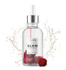 Teami Glow Jojoba Face Oil bottle for daily hydration and makeup prep