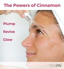 Teami Glow oil absorbed into skin during morning routine
