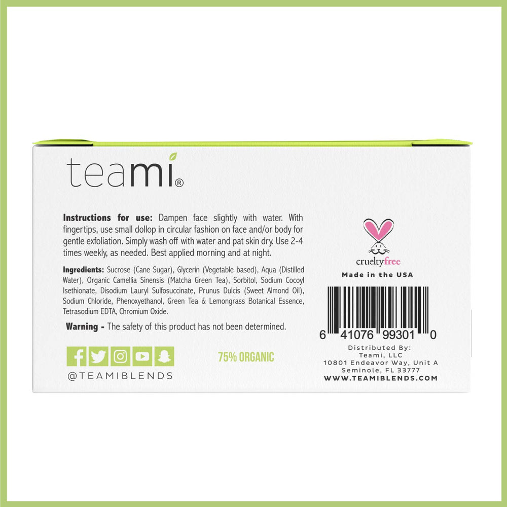 Teami usa-lab-handmade-facial-scrub reflects small-batch quality and care.