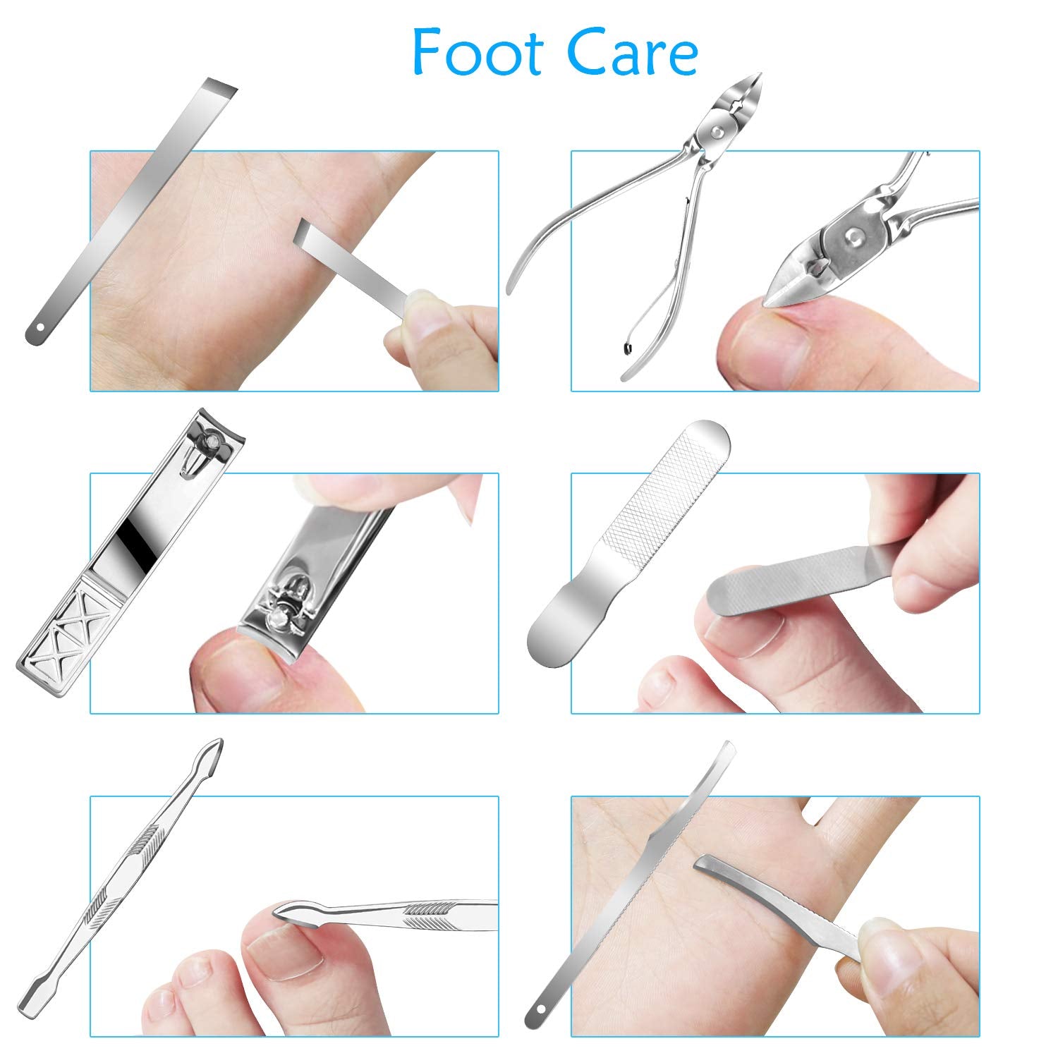 Teamkio cuticle knife and ear pick in use for routine care.