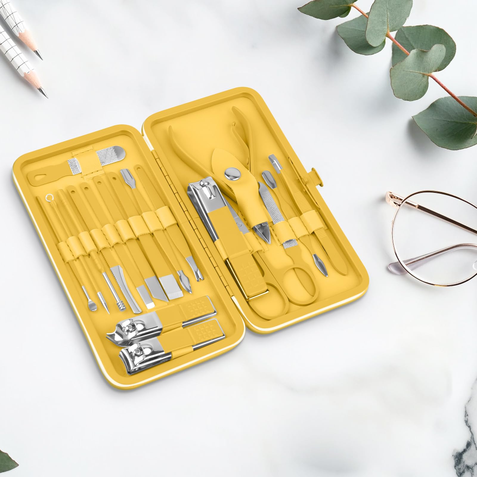Teamkio travel friendly grooming kit fits bag or luggage.
