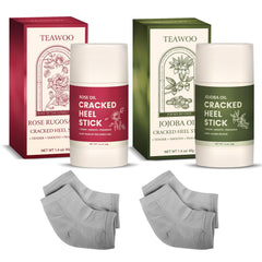 TEAWOO cracked heel repair set front view for home foot care