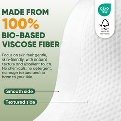 TEAWOO double-sided facial towels provide soft texture and deep cleansing in one wipe.