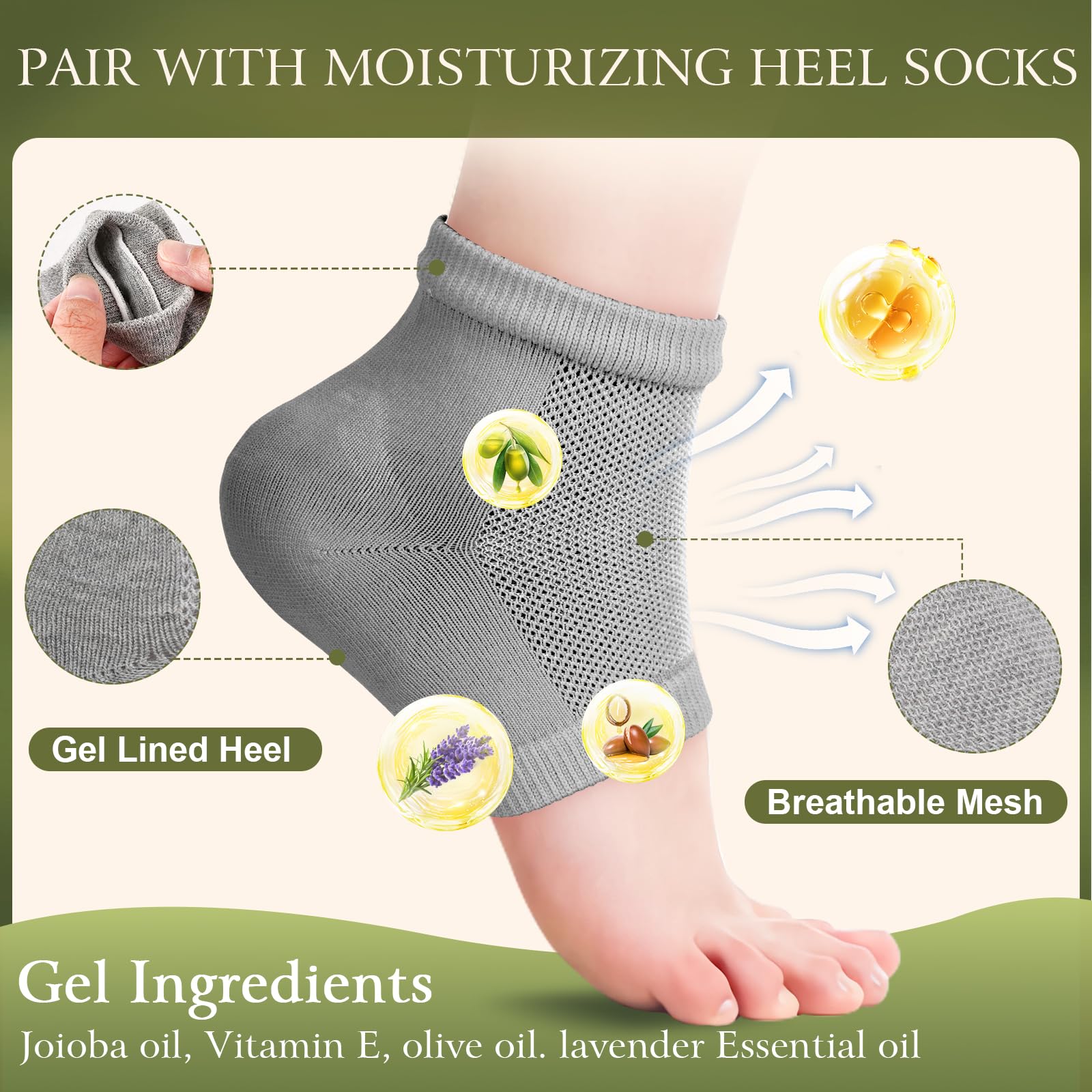 TEAWOO overnight wear socks promoting hydration during rest