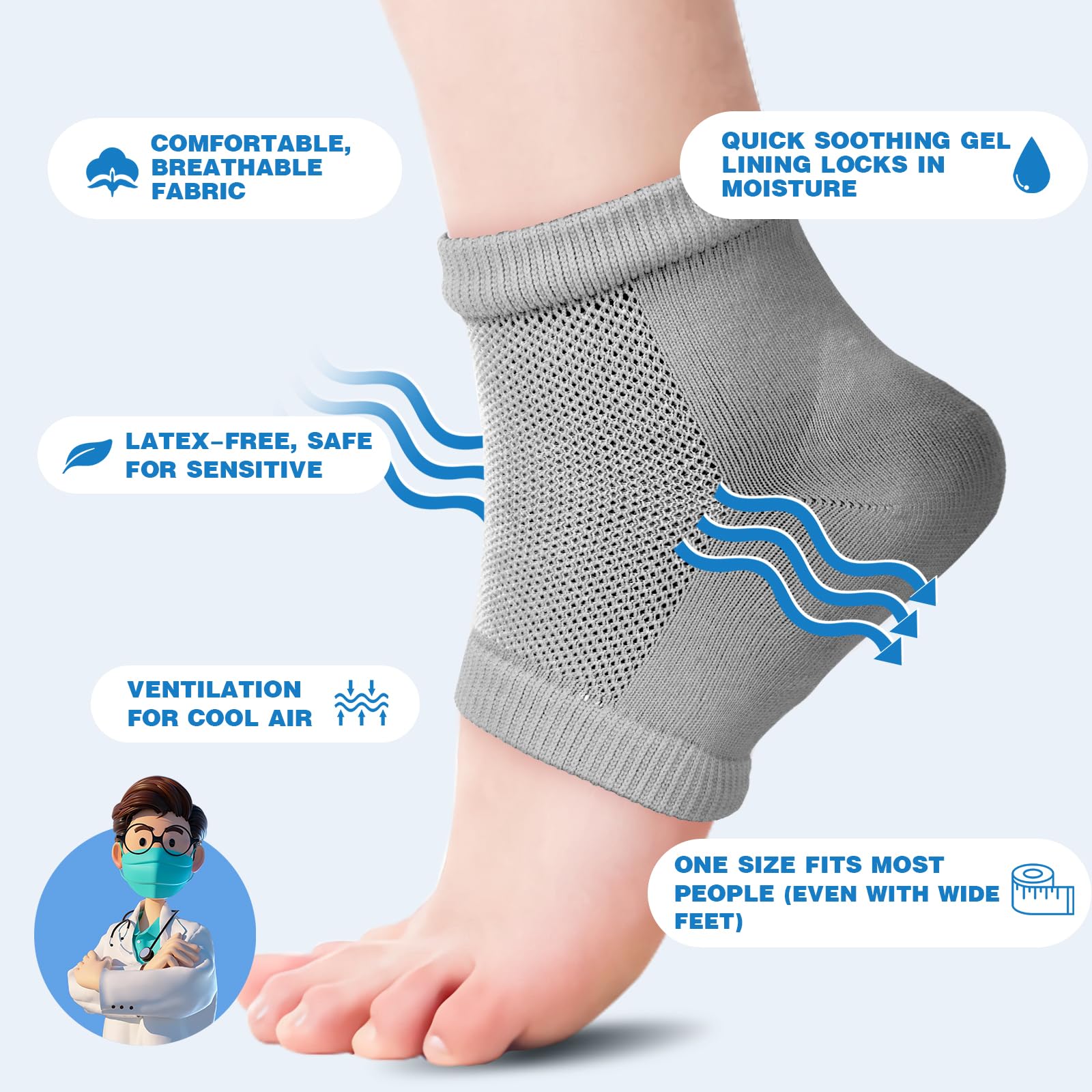 TEAWOO after-use soft feet with hydrated appearance and shine.