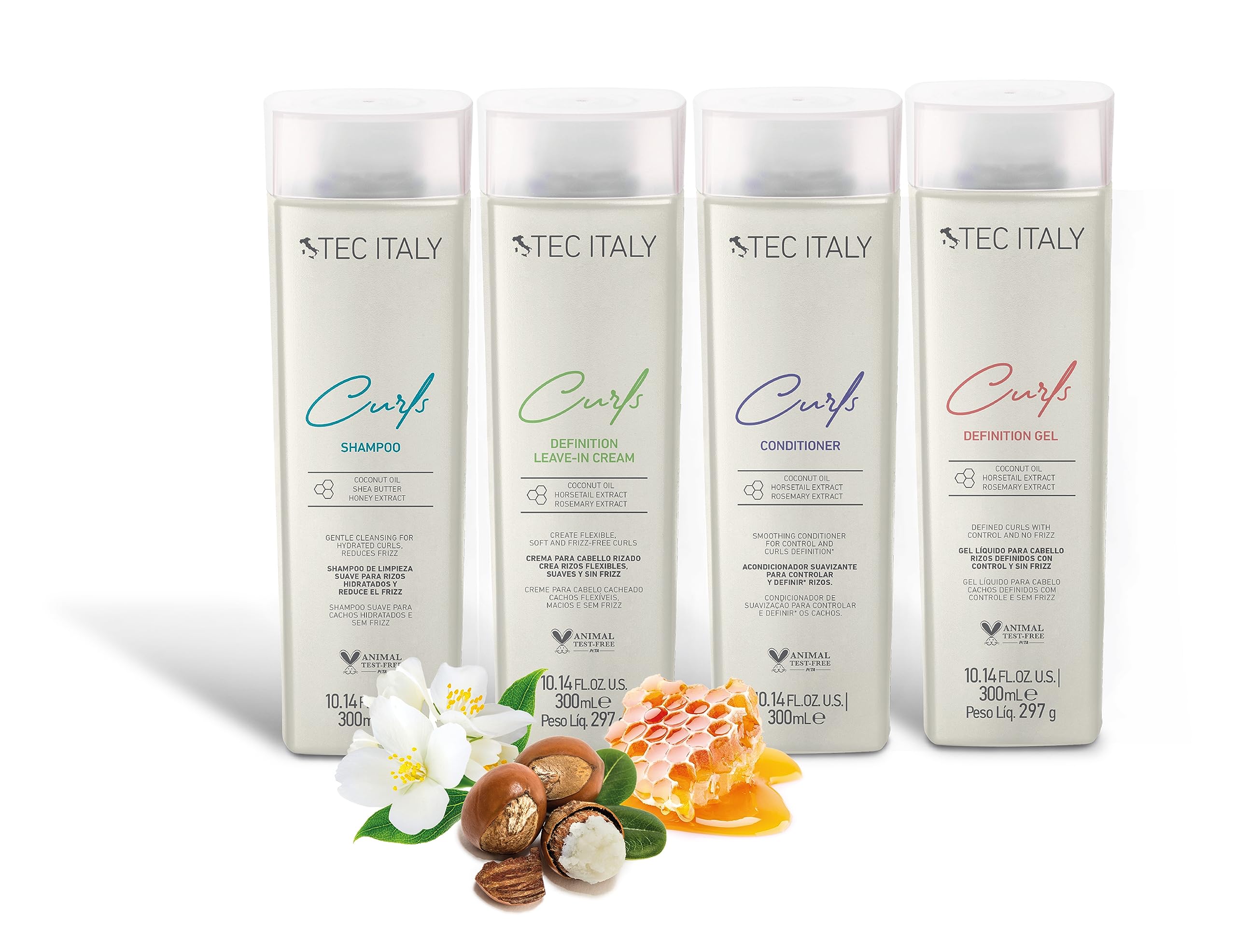 Soft, hydrated waves after use of Tec Italy Curls Leave-In Cream.