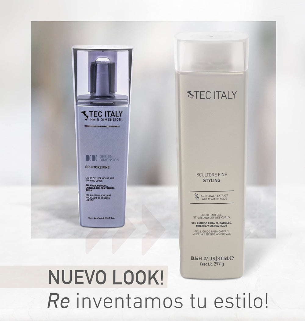 Tec Italy Scultore wet-look gel for stylish, flexible styling.