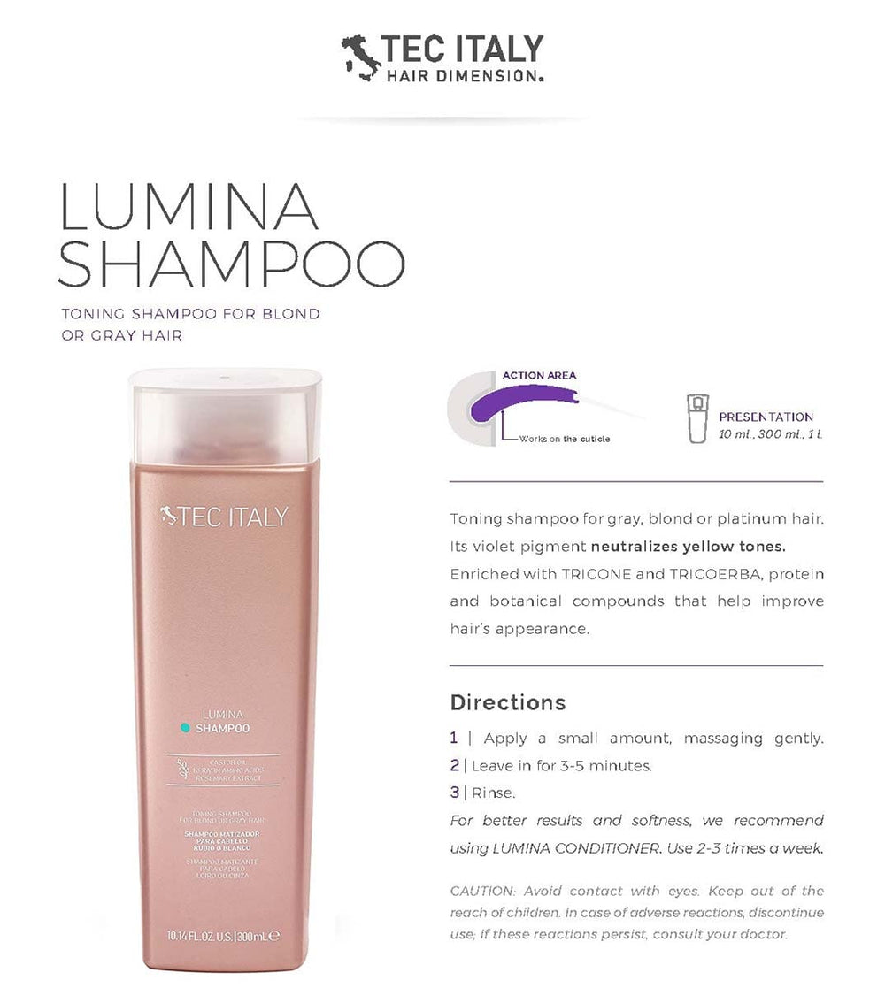 Tec Lumina bundle pack outer box highlights color-correcting care