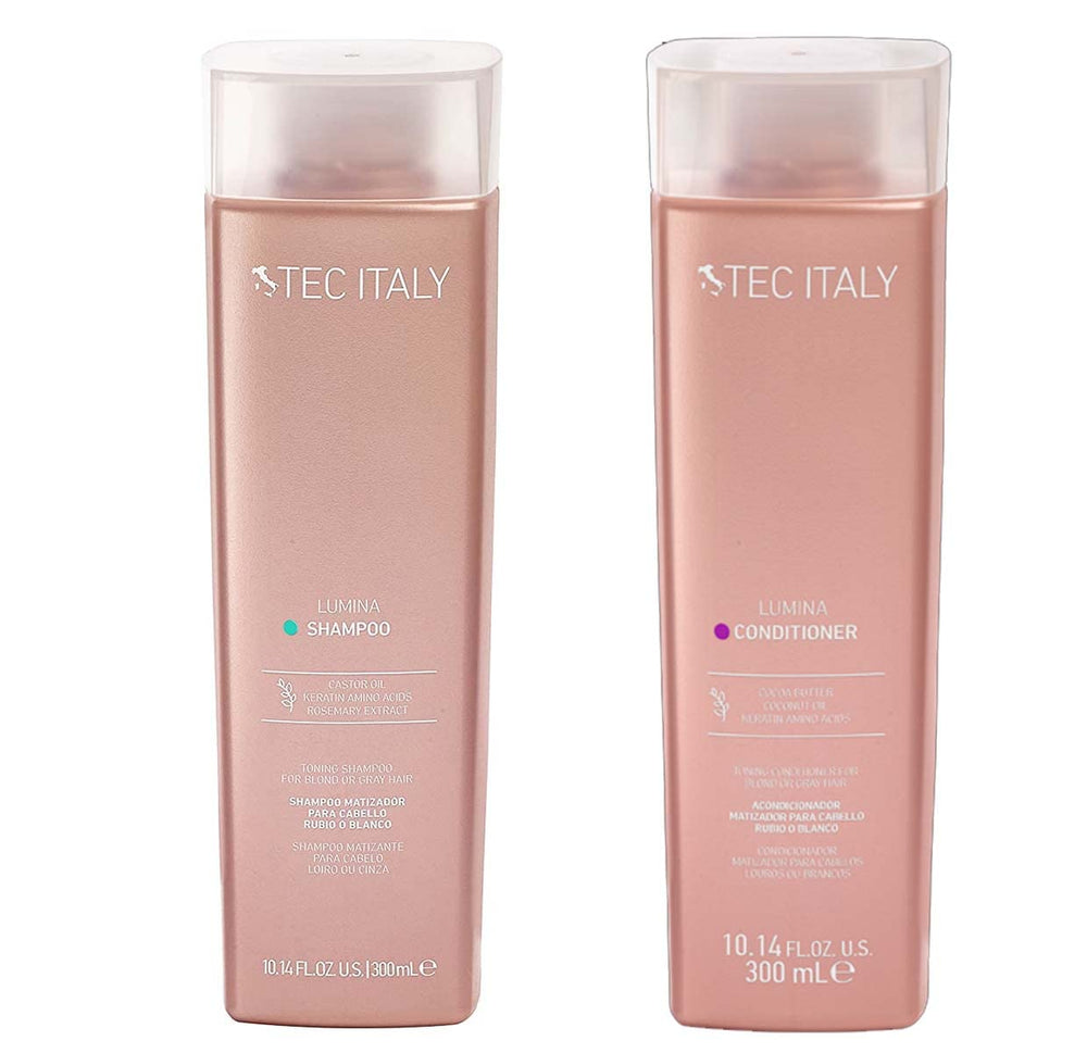 Tec Lumina Shampoo 300ml bottle tones blond hair and neutralizes brass