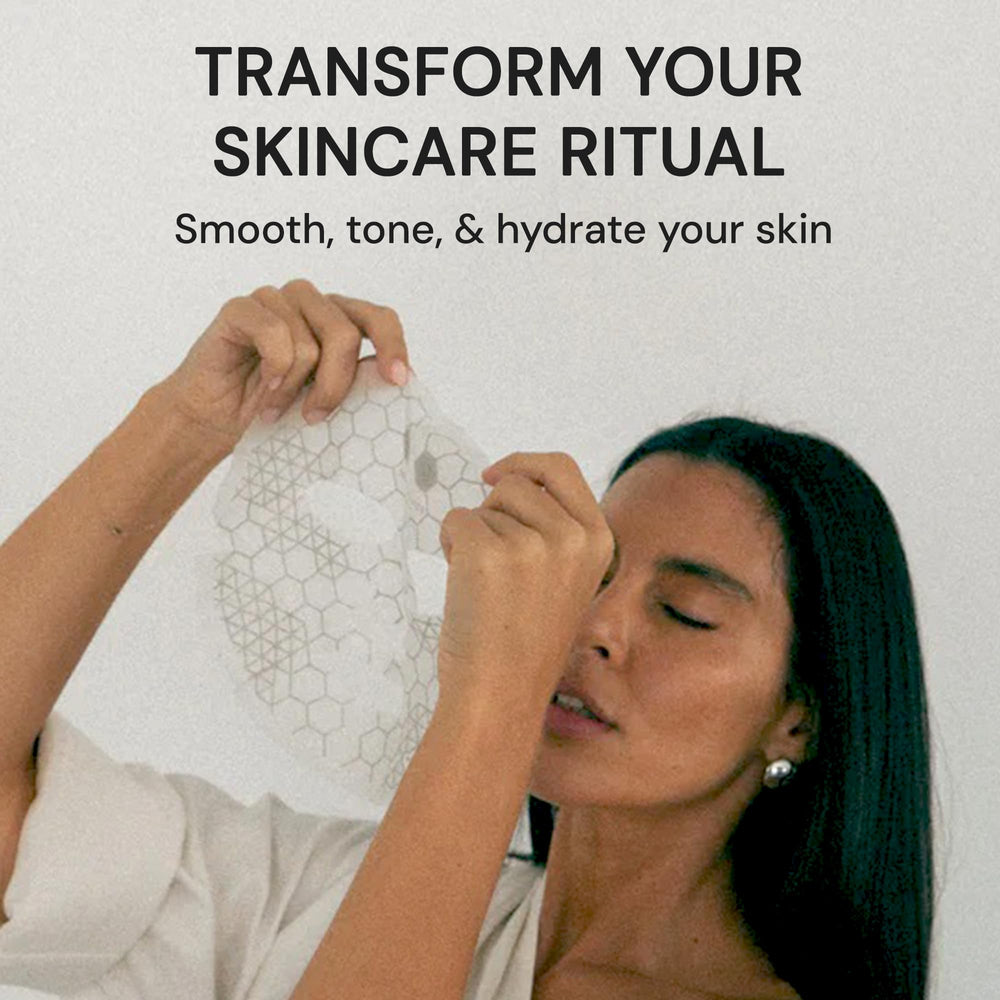 Tech Activated Beauty refill pack with four masks ready for travel skincare.