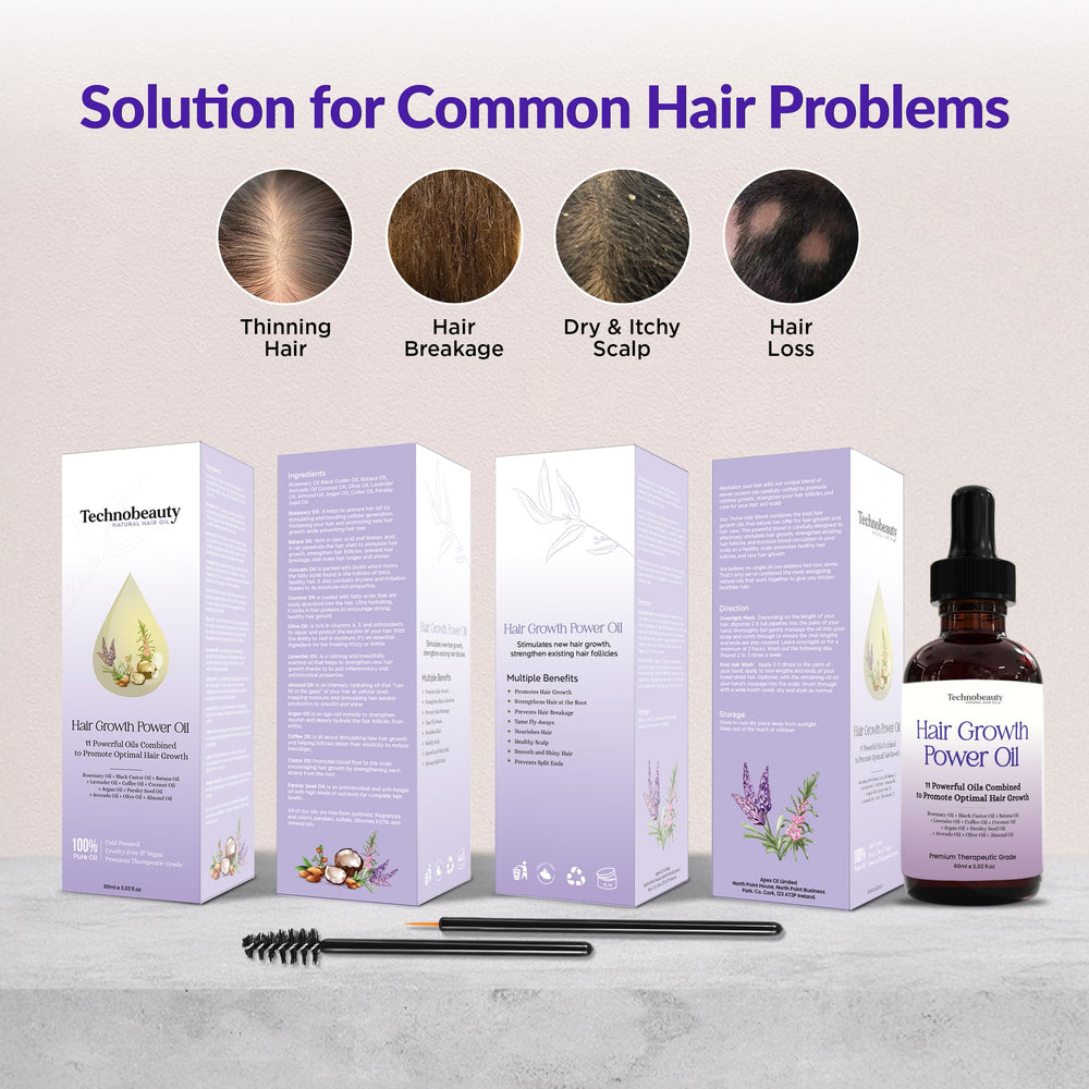 Technobeauty argan oil bottle repairs and protects from breakage