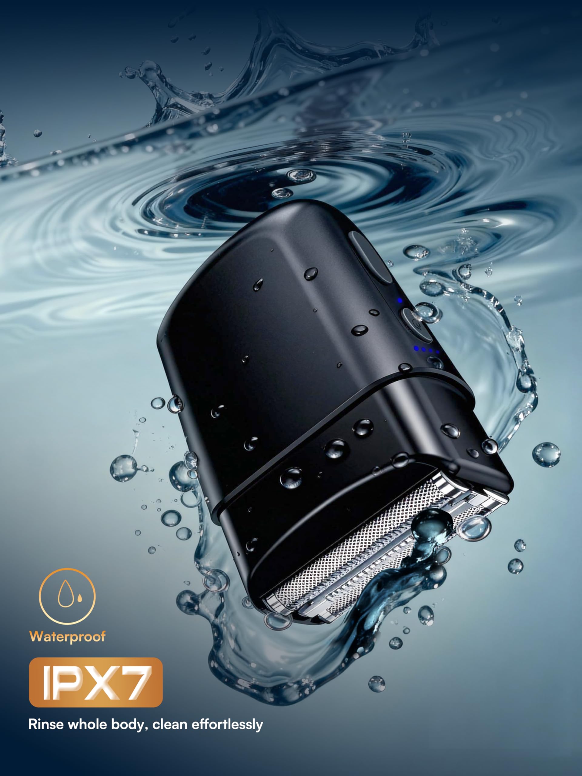 TeckyGem compact travel size shaver fits easily in a bag