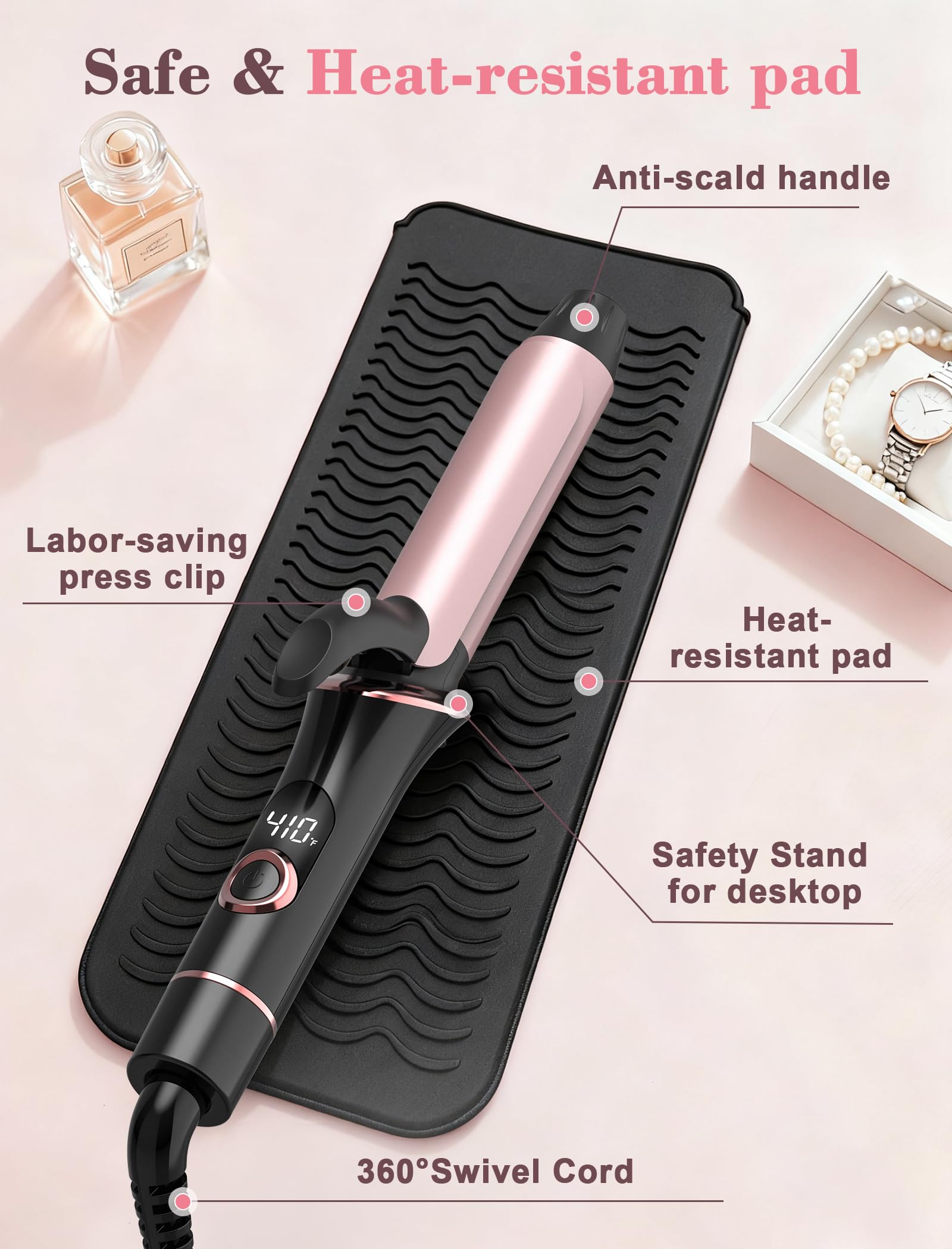 TECSIX anti-scald cover protects surfaces during styling