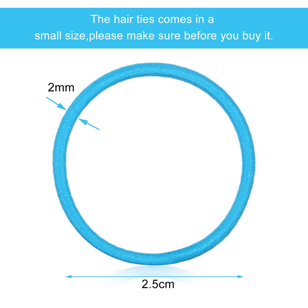 TecUnite 2mm thin elastics provide secure, comfortable hold for medium to thick hair.