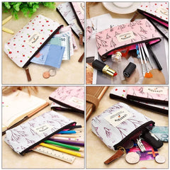 TecUnite large pencil case open reveals roomy 18 cm interior.