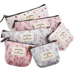 TecUnite countryside flower pencil case set displayed for organization.