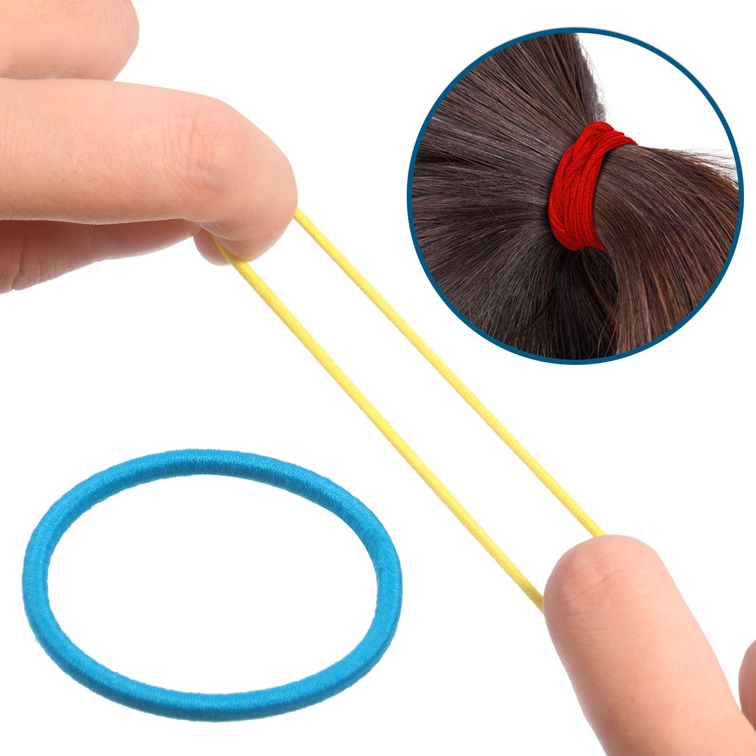 TecUnite no-metal hair ties with fabric wrap prevent snagging during workouts.
