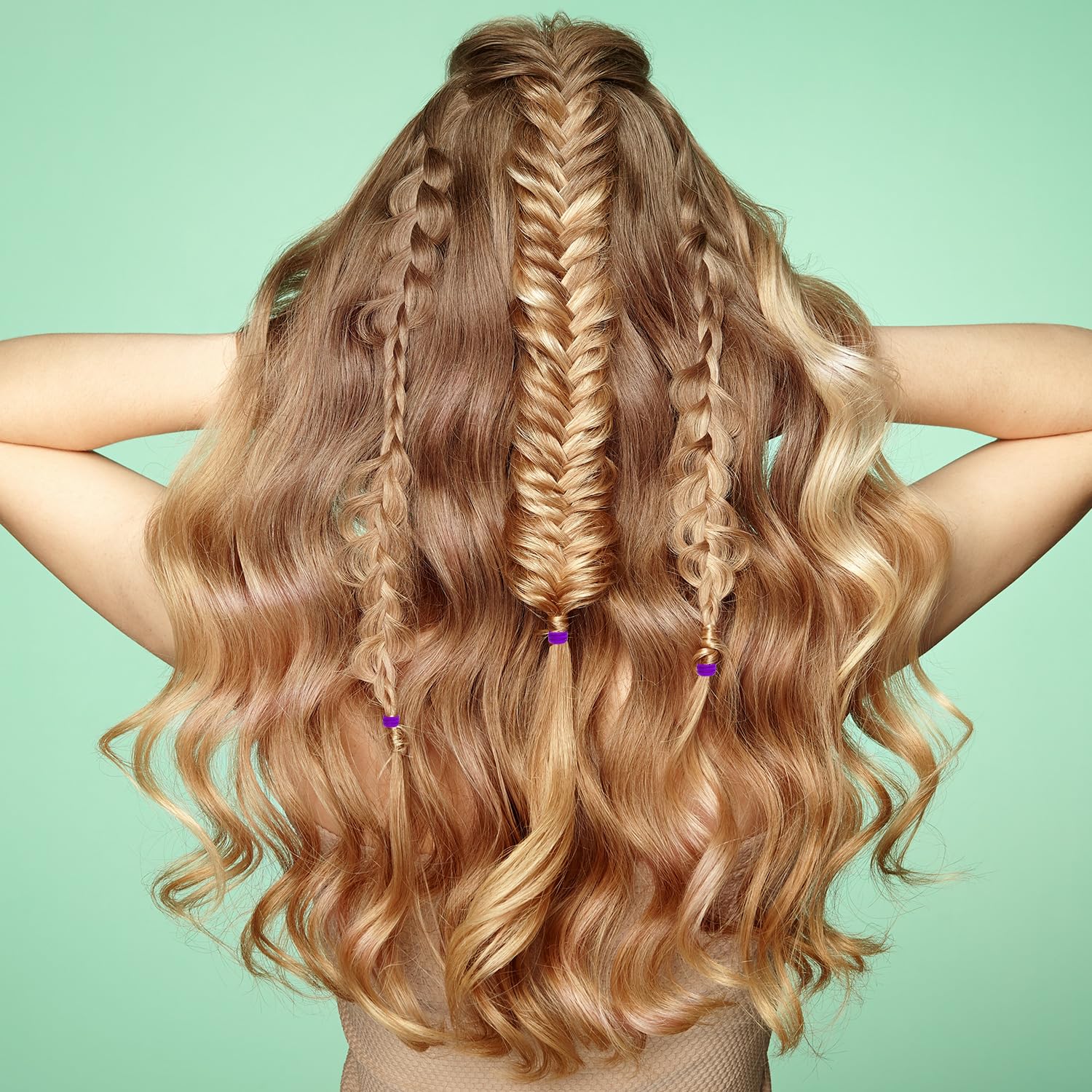 TecUnite colorful hair ties for kids and adults brighten any hairstyle.