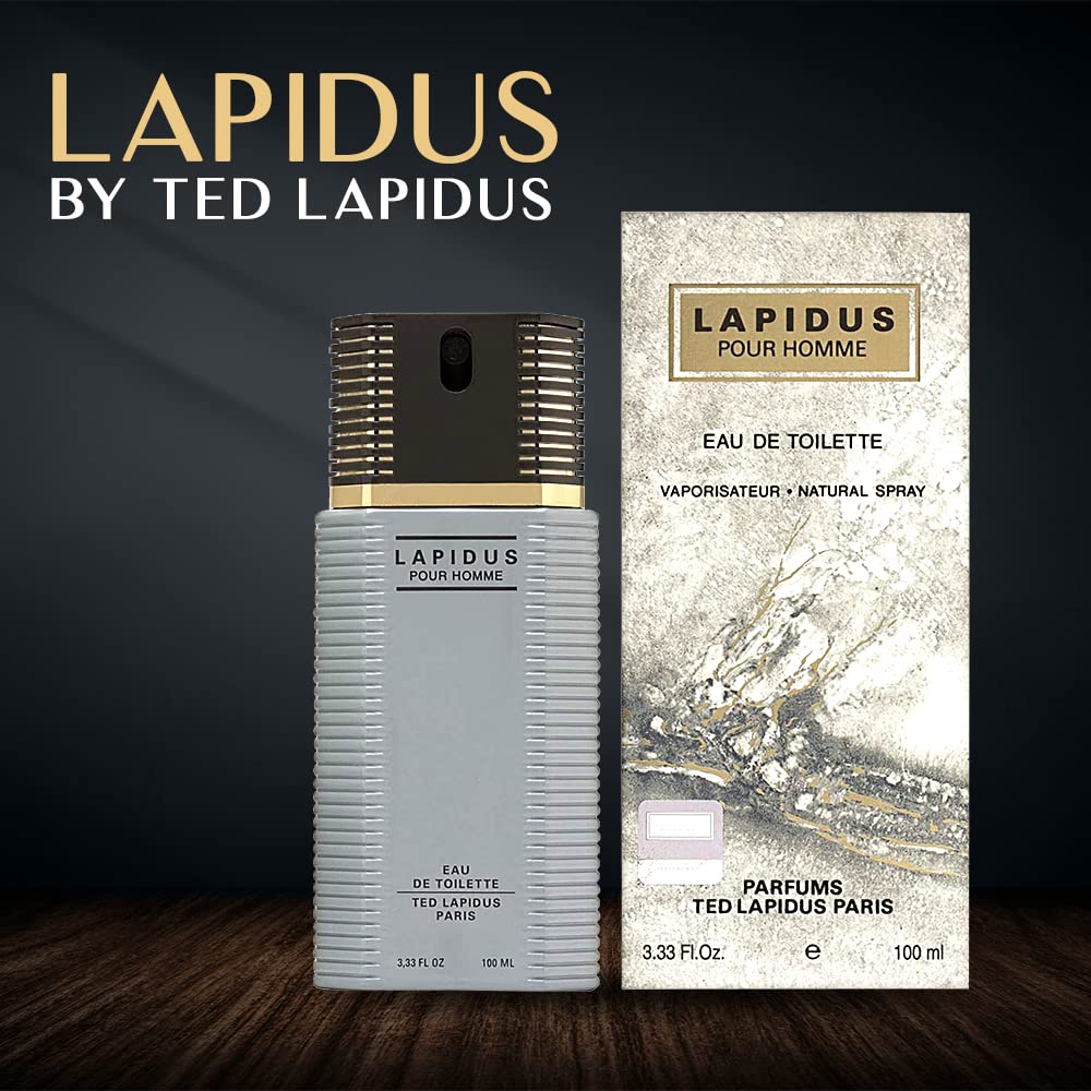 Ted Lapidus Lapidus EDT bottle cap detail highlighting premium craftsmanship.