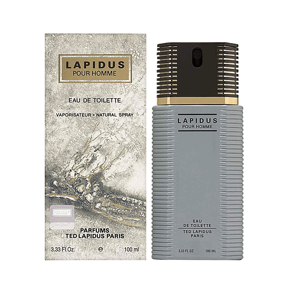 Ted Lapidus Lapidus EDT bottle front view showing a long-lasting daytime fragrance.