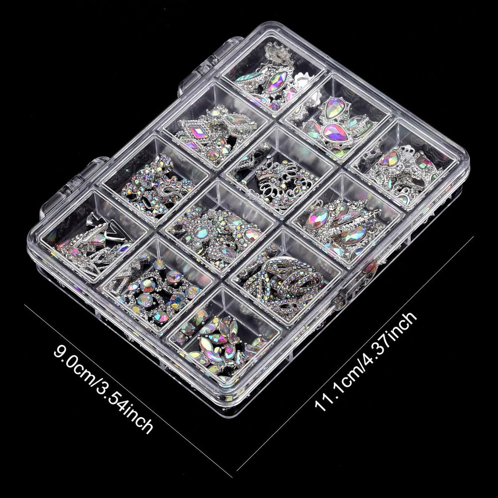 TEEKME gift-box-storage rhinestones keep gems organized for crafts
