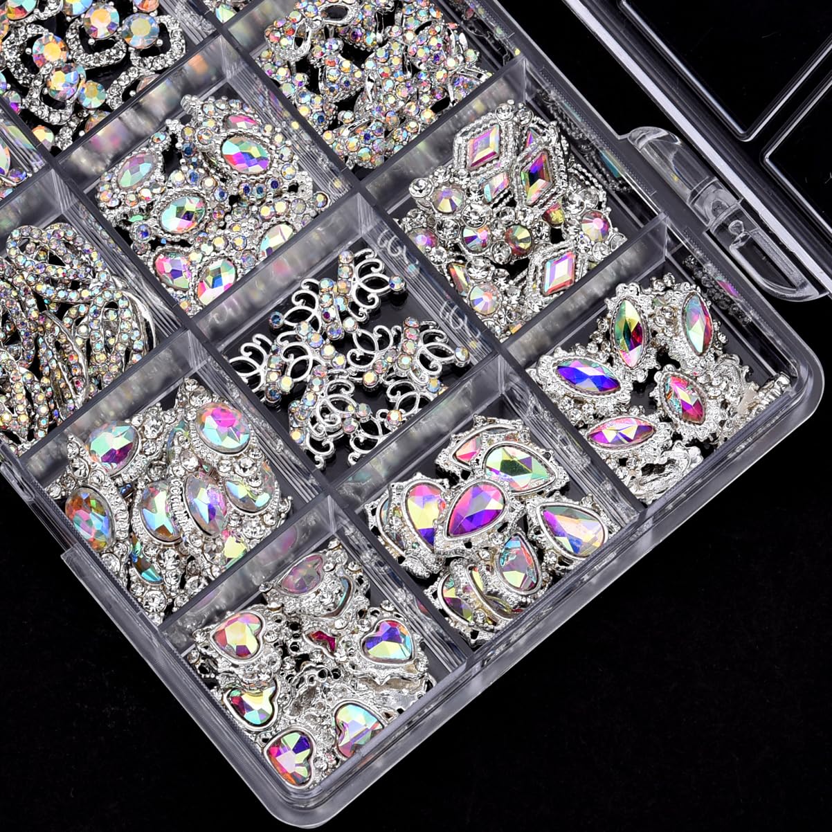 TEEKME bow-tie-design rhinestones provide chic accents for DIY nails
