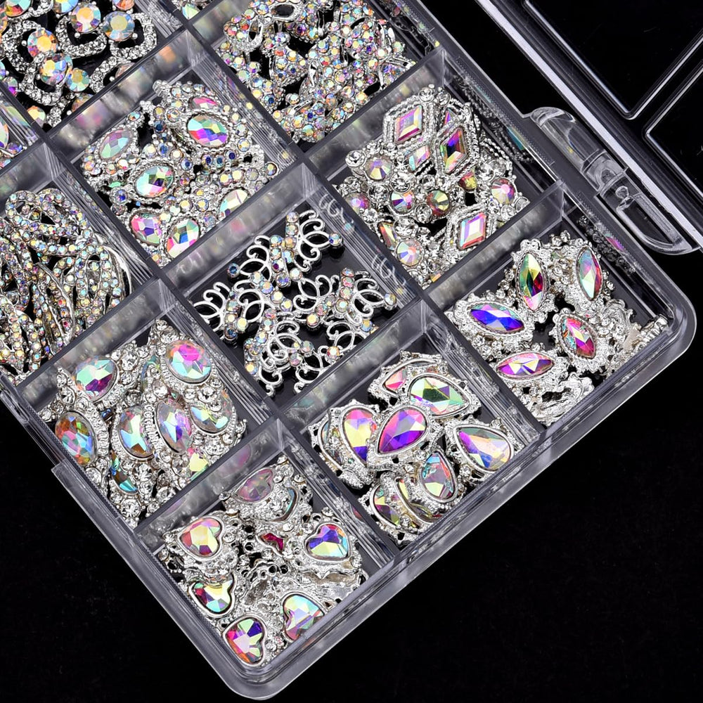 TEEKME bow-tie-design rhinestones provide chic accents for DIY nails