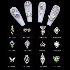 TEEKME butterfly-design rhinestones for playful nail art and accessories