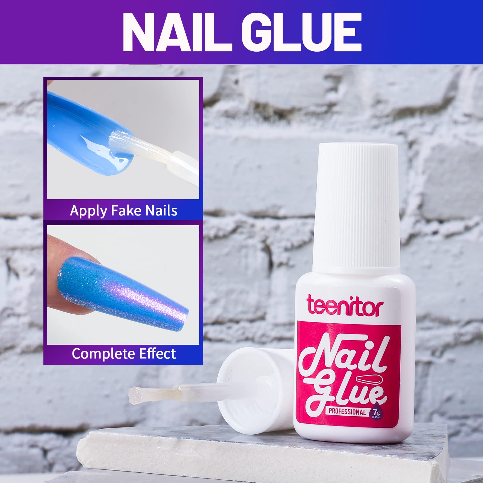 Display of Teenitor 12-color chrome nails for daily looks