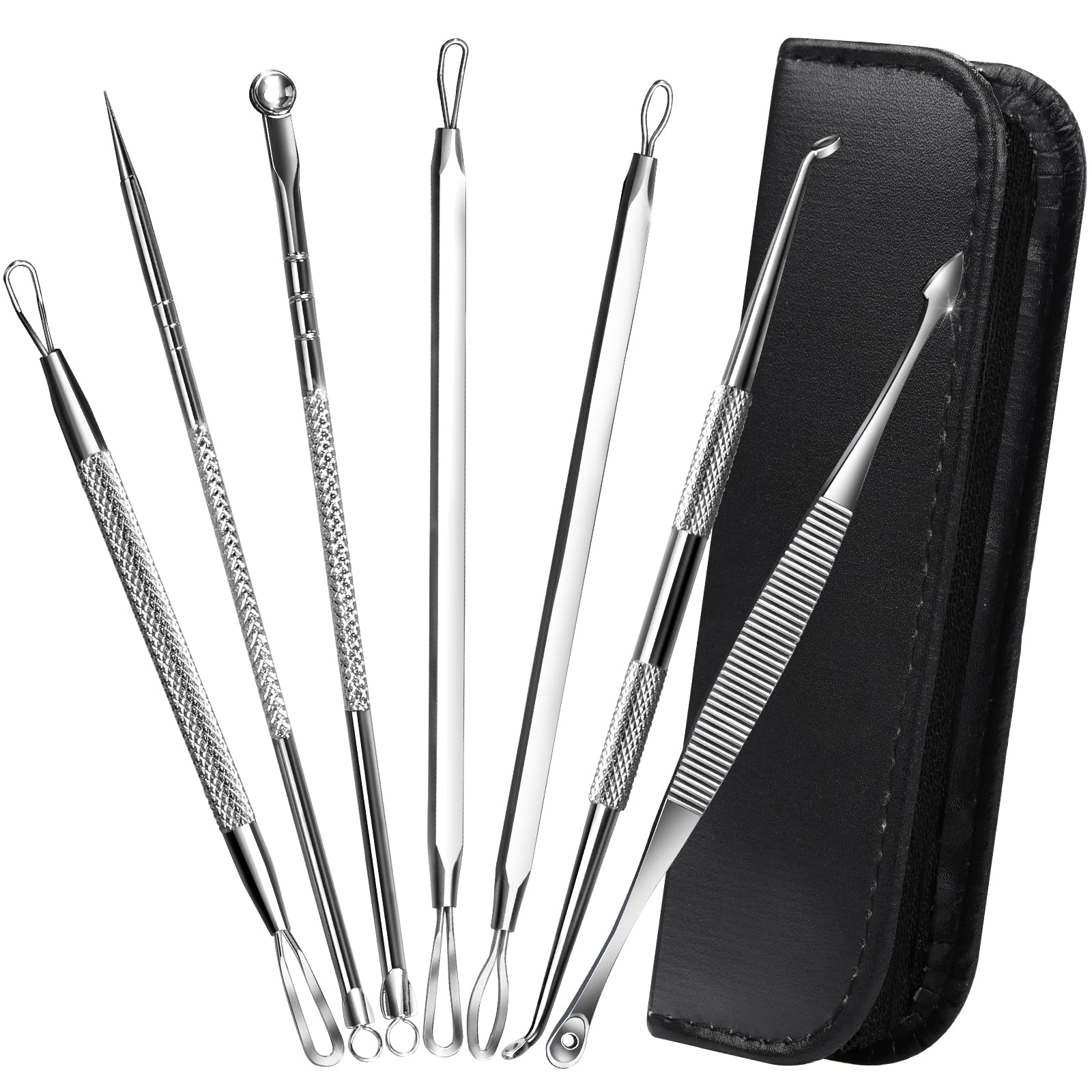 Teenitor 7-in-1 pimple popper kit ready for precise blemish extraction.