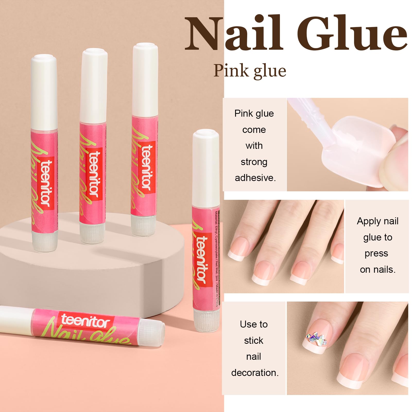 Teenitor almond ombre nails combine soft tones with elegant shape for a gentle glow.