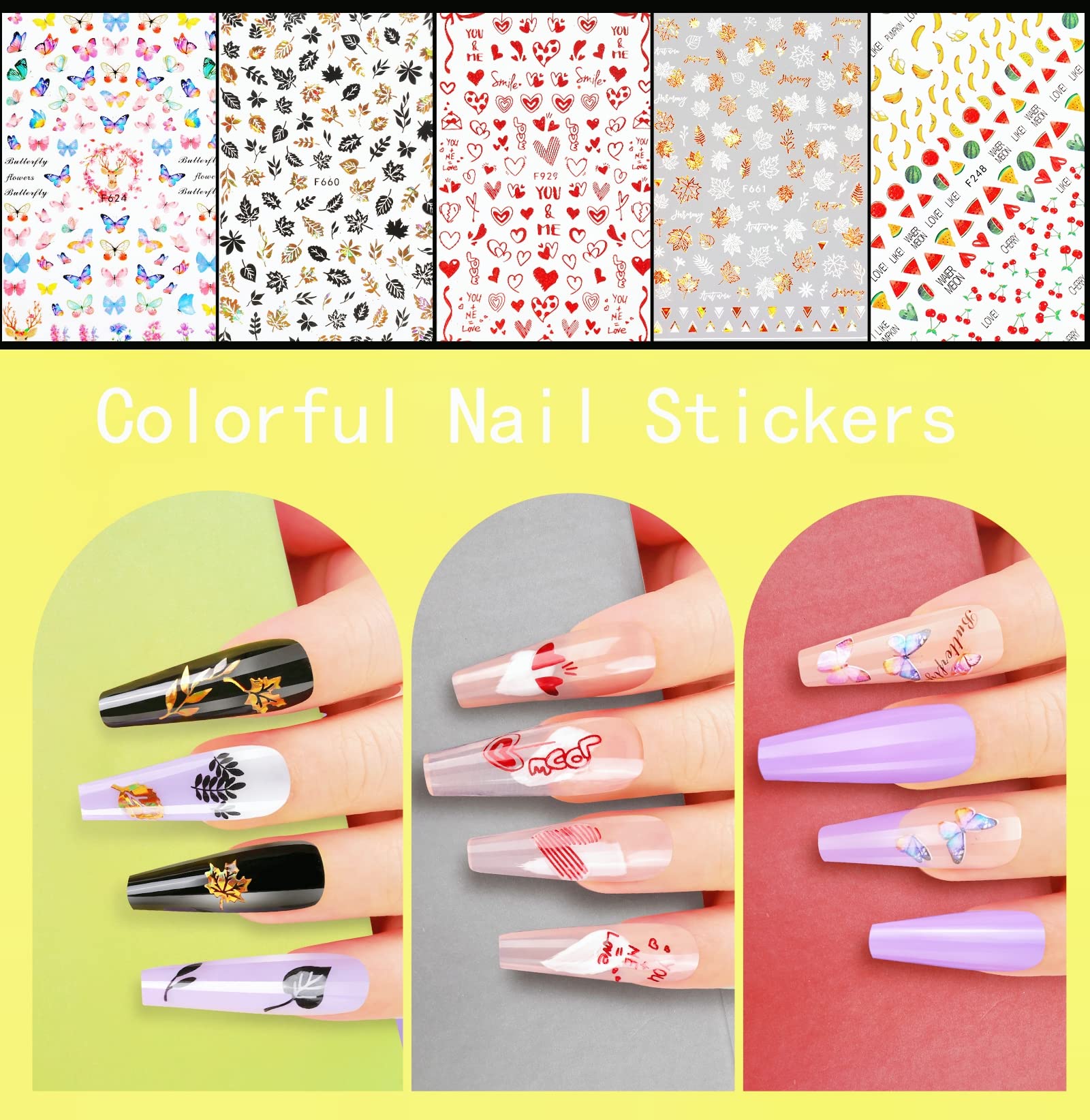 Teenitor autumn leaves glitter for seasonal nail art