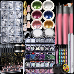 Teenitor chrome powder in mermaid finish for dazzling chrome nails.