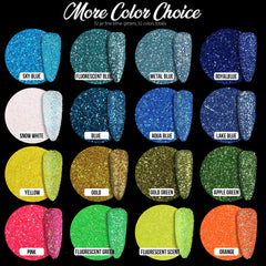 Teenitor glitter 32 jars sealed for organized color collection.