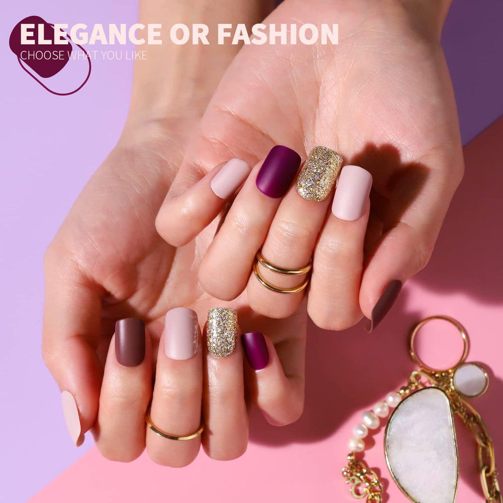 Teenitor French design nails offer a classic chic look.