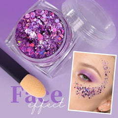 Teenitor glitter gel applicator demonstrates easy, non-goopy application for face and body.