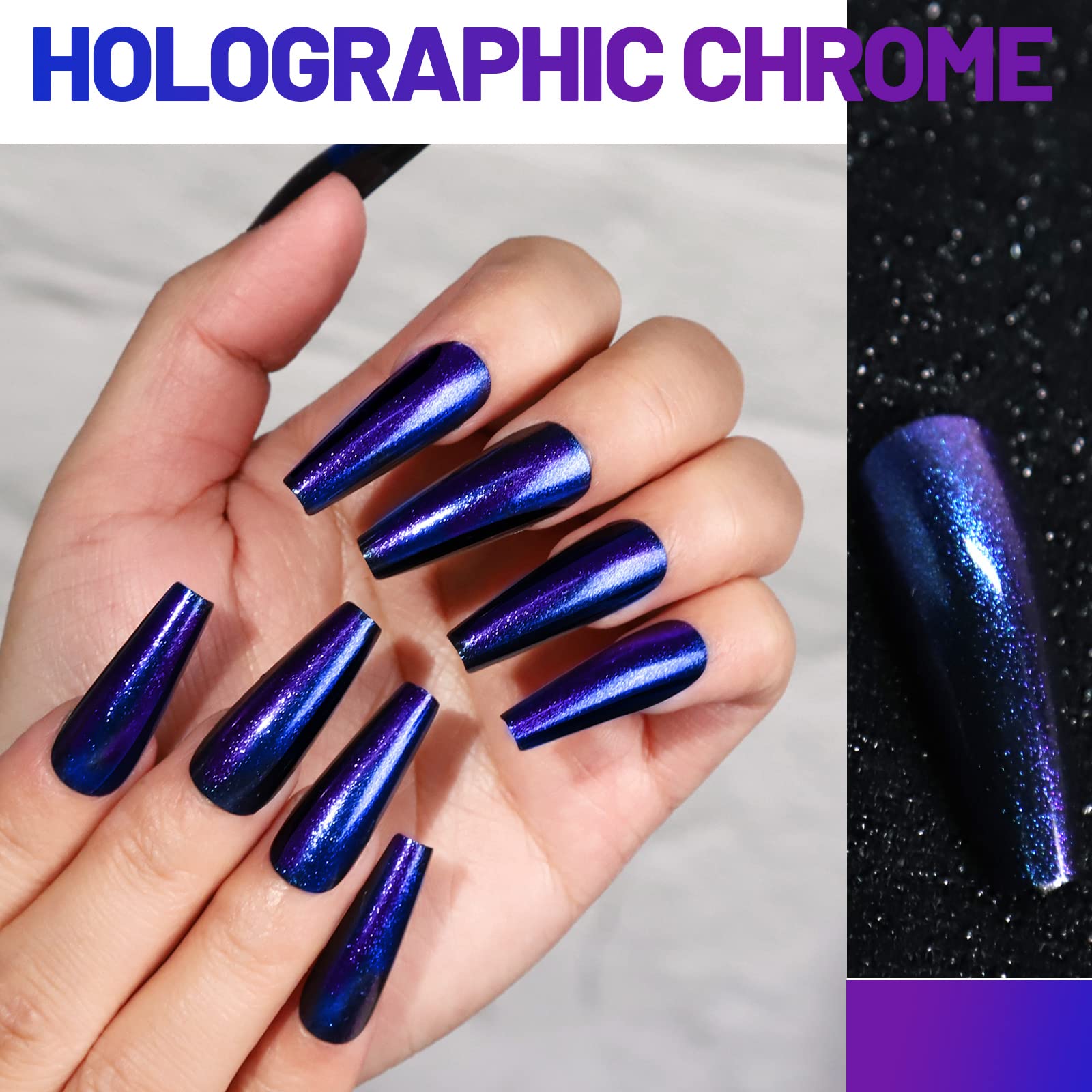 Application of Teenitor glue-on nails for quick, mess-free styling
