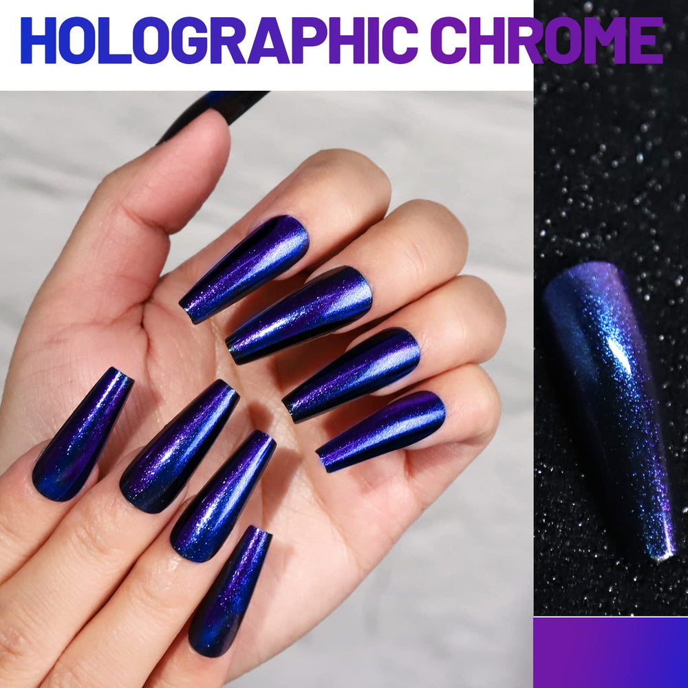 Application of Teenitor glue-on nails for quick, mess-free styling