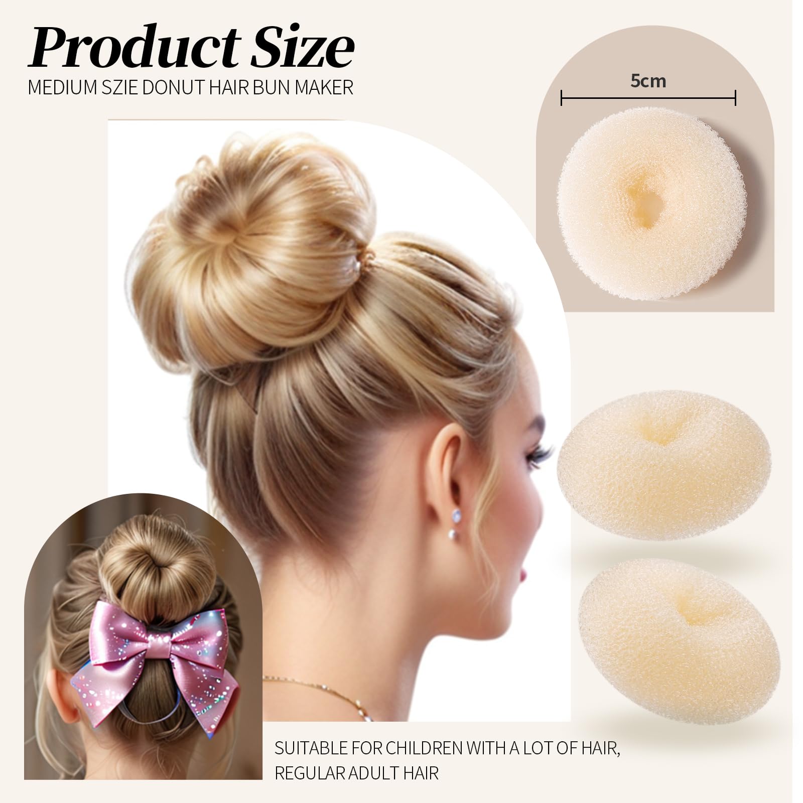 Teenitor invisible hair net 50cm secures buns discreetly.